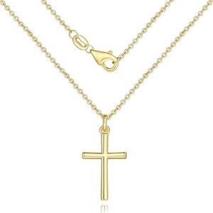 Gold Cross Necklaces for Women 14K Gold Cross Necklace for Women Crosses